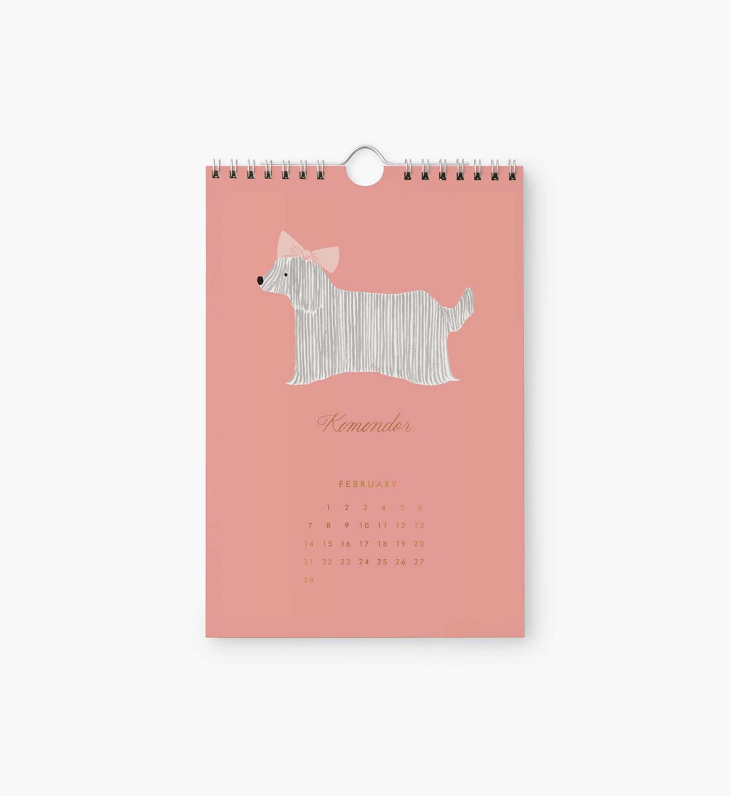 2027 Kitchen Calendar - Dog of the Month