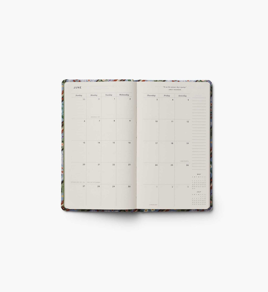2027 12-Month Hardcover Pocket Planner - Paisley